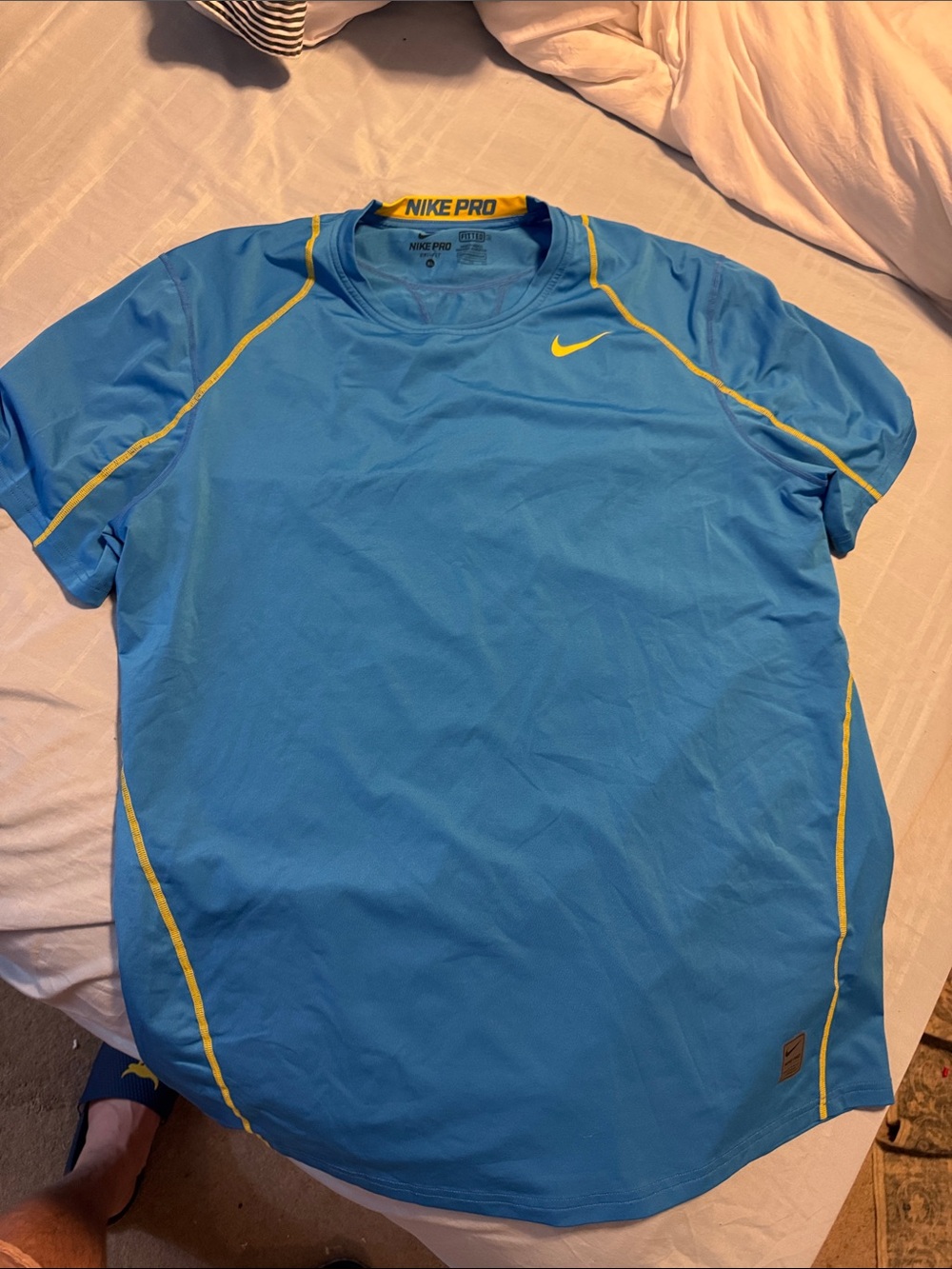 Mens XL Nike Pro fitted running workout gym fitness t-shirt